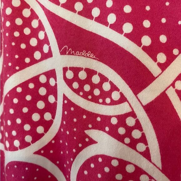 Melly M S 8 Pink Swirl Pattern Side Pickets Resortwear Summer Bermuda Shorts - Picture 4 of 5